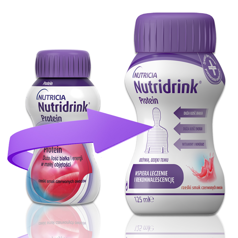 Ентеральне харчування Nutricia Nutridrink Protein Berries смак Червоні плоди